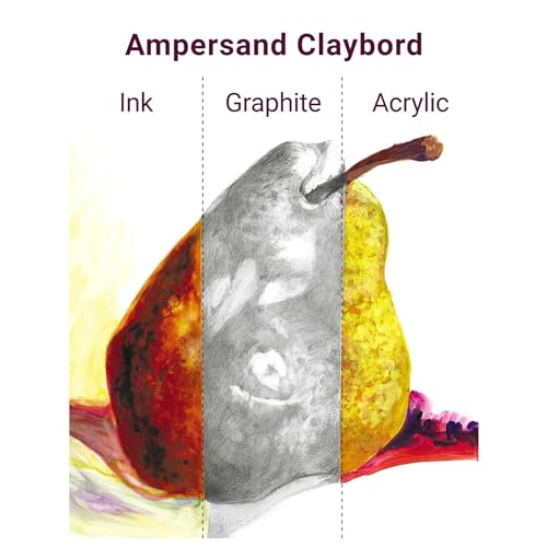 Ampersand Claybord | 6x12 | 2" Cradled | Ink & Acrylic Painting Panel - color: 2" Cradled Profile, size: 6" x 12"