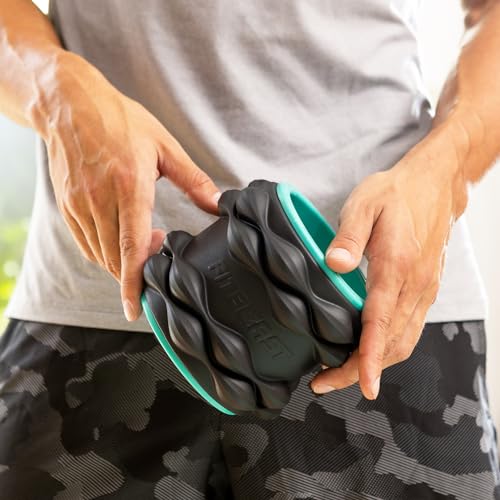FitBeast Back Roller, Back Wheel Foam Roller - Targeted Muscle Roller for Deep Tissue Massage, Back Stretcher - color: Blue, size: 6''