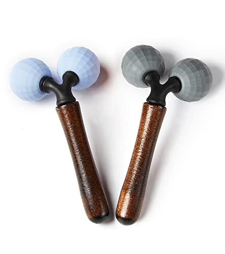 Relax Massage Roller，Handheld Total Body Massager Tools for Back, Neck, Foot, Calf, Leg, Arm & Deep Tissue Massager Relief for Sore Muscles - color: Blue