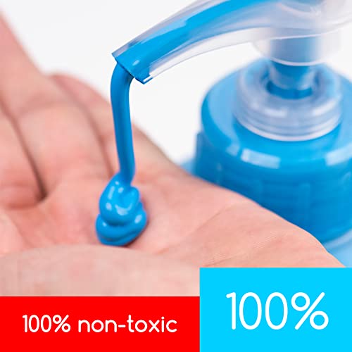 MEEDEN Cerulean Blue Acrylic Paint with Pump Lid, 1/2 Gallon (2L /67.6 oz.) Soft Body Non-Toxic Rich Pigment Color, Perfect for Art Class, Wall Painting, Painting Party & Creative DIY - color: Cerulean Blue