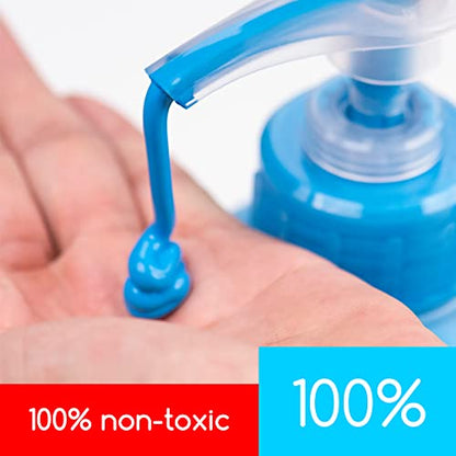 MEEDEN Cerulean Blue Acrylic Paint with Pump Lid, 1/2 Gallon (2L /67.6 oz.) Soft Body Non-Toxic Rich Pigment Color, Perfect for Art Class, Wall Painting, Painting Party & Creative DIY - color: Cerulean Blue