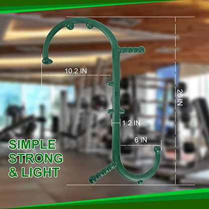 Shrdaepe Massage Trigger Point Cane, Body Deep Tissue, Handheld Back, Neck, Shoulder, Leg and Feet Massager Rod, Muscle Release Tool Self Massage Hook Cane Gifts for Women & Men, Green - color: Green