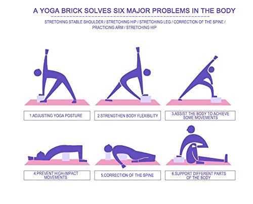 4-Pack High-Density EVA Yoga Blocks (9”x6”x4”) – Non-Slip, Supportive Foam Blocks for Stretching, Balance, Pilates & Home Workouts