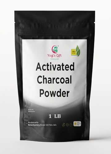 Yogi's Gift® Activated Charcoal Powder 1 LB | Coconut Shell Charcoal | Fine Ground Powder, Ideal for Facial Scrubs, Soap Making and DIY Skincare, Coconut Shell Based