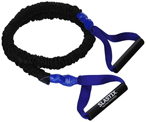 Stroops Slastix Toner Resistance Bands with Handles | Safe Sleeve Exercise Bands for Strength Training, Full Body Workouts, and Home Gym Fitness - color: Black, size: Heavy Resistance - 25 lbs.