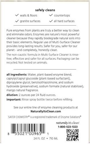naturally it's clean Enzymatic Multi-Surface Cleaner 24 oz Concentrate