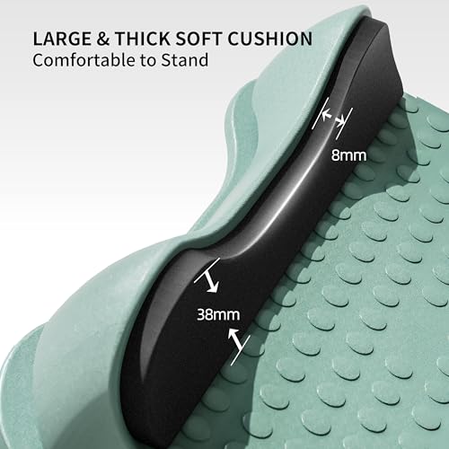 PROIRON Slant Board, Adjustable Calf Stretch Board, Thick Heel Pad for Comfort Stretching, Calf Stretcher Incline Board, Anti Slip Surface & Base for Safe Exercise, Ankle Heel Mobility, 10"x10" - color: Green