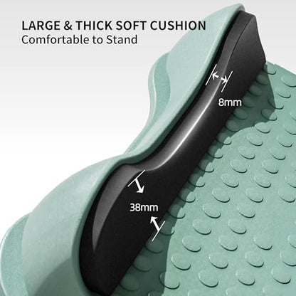 PROIRON Slant Board, Adjustable Calf Stretch Board, Thick Heel Pad for Comfort Stretching, Calf Stretcher Incline Board, Anti Slip Surface & Base for Safe Exercise, Ankle Heel Mobility, 10"x10" - color: Green
