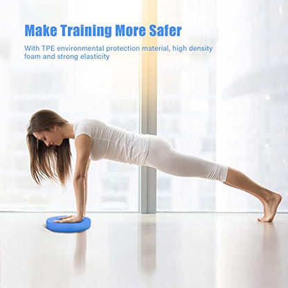 Foam Balance Pad,5BILLION Stability Pad for Physical Therapy,Non-Slip Exercise Balance Pad for Balance workouts,Yoga Knee Pad for Gym Fitness Stretching Pilate - size: Blue-Oval