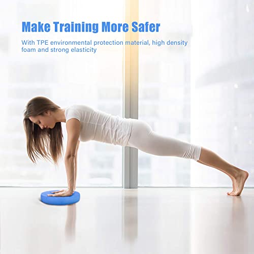 Foam Balance Pad,5BILLION Stability Pad for Physical Therapy,Non-Slip Exercise Balance Pad for Balance workouts,Yoga Knee Pad for Gym Fitness Stretching Pilate - size: Blue-Oval