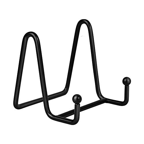 Artliving Plate Stands for Display - Iron Easel Stand Plate Holder Display Stand Picture Frame Stand for Pictures | Photo|Decorative Plate |Dish | Tabletop Art - 3 inch-Black - size: 3“（1 pack）