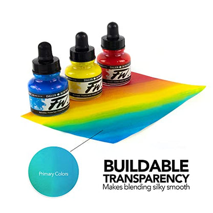 Daler-Rowney FW Acrylic Artists Ink, 1 oz, Light Green (160029348) - color: Light Green