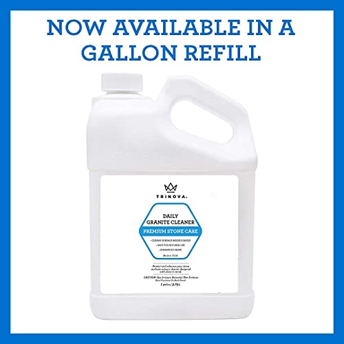 TriNova Granite Cleaner & Polish for Stone Surfaces, 18 fl oz | pH-neutral cleaner for granite, marble, quartz and sealed stone. - style: 18 fl oz
