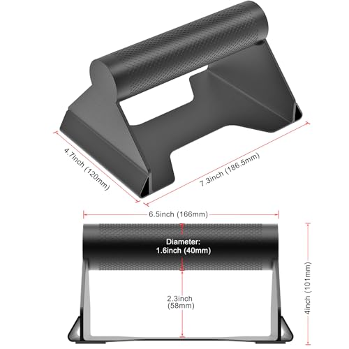 Kipika Push Up Bars, Pushup Stands, Anti-Slip Soft Plastic Push Up Handles, Bottom Anti-Slip Pad, Strength Training Equipment, Perfect for Floor Workout Exercise - color: Metal Grip