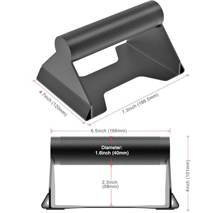 Kipika Push Up Bars, Pushup Stands, Anti-Slip Soft Plastic Push Up Handles, Bottom Anti-Slip Pad, Strength Training Equipment, Perfect for Floor Workout Exercise - color: Metal Grip