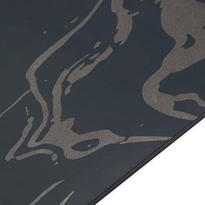 Gaiam Dry-Grip Yoga Mat, Non-Slip, Hot Yoga - color: Marbled (Standard)
