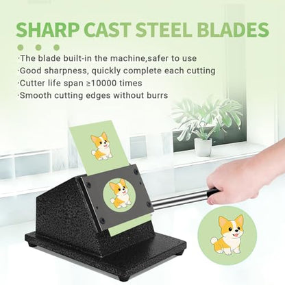 2.28" 58mm Button Paper Cutter, 2.75”/70mm Diameter Circle Cutter Circle Punch, Graphics Punch Cutter, 70mmDie Cut Machine for Making 2.28" 58mm Mode Buttons Machine (2.75”/70mm Cutting Diameter)