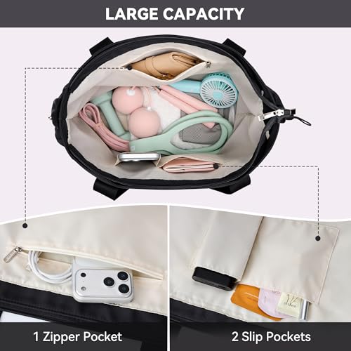WLLWOO Thick Yoga Mat Bag Women Gym Tote Breathable Mesh Holder Wet Pocket | Carryall Lightweight Waterproof Shoulder for Pilates Travel Beach Workout Fitness Carrier - color: Black