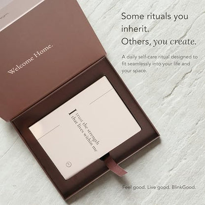 Mindfulness & Mindset Cards for Daily Self Care | Guided Intention, Action & Reflection | 4 Pages Per Card | Built for Everyday Life | The Blink Deck