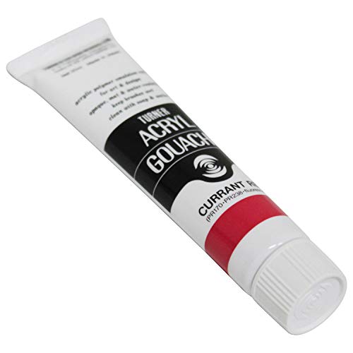 Turner Colour Works Acryl Gouache Artist Acrylic Paint - Single 20 ml Tube - Currant Red - color: Currant Red, size: 0.7 Fl Oz (Pack of 1)