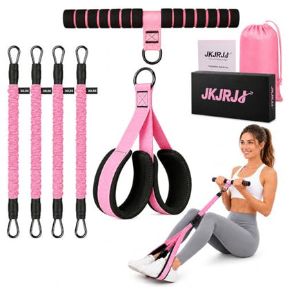 Upgraded Pedal Resistance Band with Handle for Full-Body Workouts