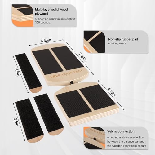 Ankle Balance Board for Plantar Fasciitis & Foot Pain | Non-slip, adjustable balance board for foot pain relief, ankle & calf strengthening. Ideal for home gym and physical therapy.