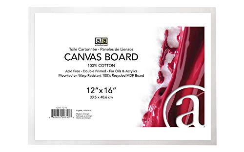 Art Advantage 12-Inch by 16-Inch Canvas Board - size: 12-inch x 16-inch Board