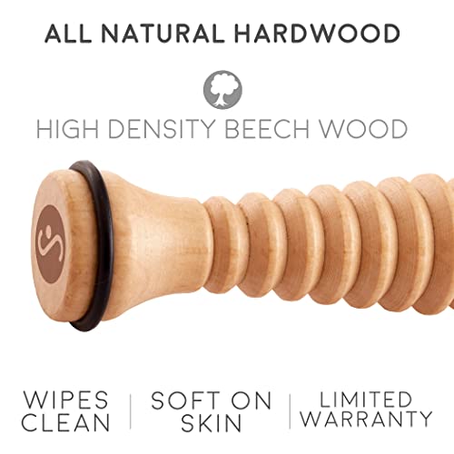 Body Back Wooden Foot Roller - Wood Therapy Massage Tool For Plain Relief | Wooden Cellulite Massage Tool, Full Body Massage Roller, Foot Massager For Plantar Fasciitis, Stress Relief, Relaxation 2Pack - style: 2-Pack