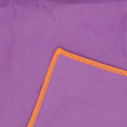 Eunzel Hot Yoga Mat Towel, Ultra-Absorbent Microfiber 72" x 26.5" | Ultra Absorbent Microfiber, Soft Touch Fabric, Quick Dry, Hot Yoga & Pilates, Machine Washable - color: Purple/ Orange