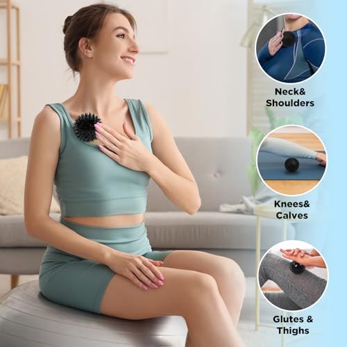 5-in-1 Foot Massager Roller Set for Plantar Fasciitis & Heel Pain Relief | Deep tissue massage for feet, calf, arch and heel pain. for plantar fasciitis relief, home, office and travel use - color: 5-piece Set(black)