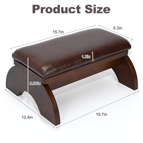 Prayer Kneeler Bench Wooden Kneelers for Praying Church | Prayer Bench Stool for Kneeling at Home, Padded Prayer Kneeler Bench for Home and Church, Religious Gifts