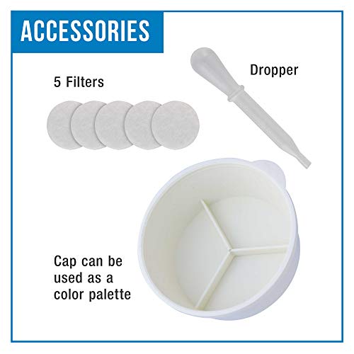 Master Airbrush 13 Piece Airbrush Cleaning Kit - Glass Cleaning Pot Jar with Holder, 5 pc Cleaning Needles, 5 pc Cleaning Brushes, 1 Wash Needle, & How to Link Card - size: 1 Count (Pack of 1)