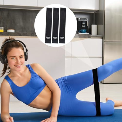 Ring Resistance Bands X-Heavy Heavy Duty Resistance Ring Total Body Fitness Exercise Bands Must Have for Working Out Fitness Leg Strength Training Yoga Men and Women Black 3 Pieces