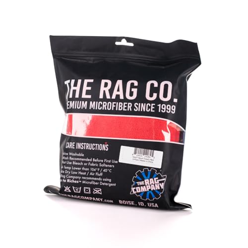 The Rag Company - Sport & Workout Towel - Gym, Exercise, Fitness, Spa, Ultra Soft, Super Absorbent, Fast Drying Premium Microfiber, 320gsm, 16in x 27in, Red (3-Pack) - color: Red