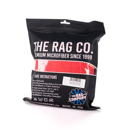 The Rag Company - Sport & Workout Towel - Gym, Exercise, Fitness, Spa, Ultra Soft, Super Absorbent, Fast Drying Premium Microfiber, 320gsm, 16in x 27in, Red (3-Pack) - color: Red