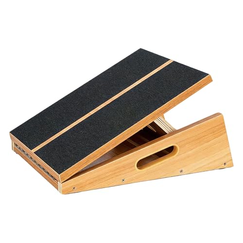 Adjustable Wooden Slant Board, Portable Full-Coverage Stretch Board