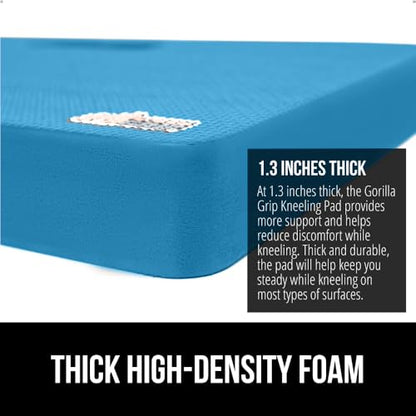GORILLA GRIP® Extra Thick Foam Kneeling Pad for Gardening 17.5x11 True Blue - color: Blue