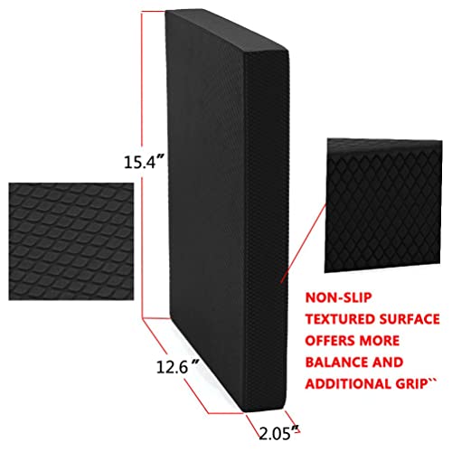 Non-Slip Balance Foam Pad,Gym Exercise Mat for Physical Therapy, Stability Workout, Knee and Ankle Exercise, Strength Training, Rehab - Chair Cushion for Adults, Kids, and Travel