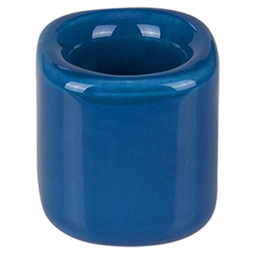 Mega Candles 5 pcs Dark Blue 1/2 Inch Diameter Ceramic Chime Ritual Spell Candle Holders, Great for Casting Chimes, Meditation, Rituals, Spells, Vigil, Witchcraft, Wiccan Supplies - color: Dark Blue, size: 5 Pieces