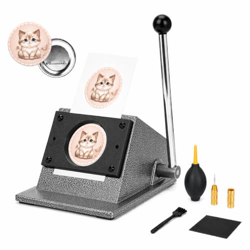 58mm Button Paper Cutter, 2.28 Inch Circle Cutter Punch for Button Maker Machine, Graphic Punch Cutter for DIY Button Making, Cardstock, Photo & Scrapbook