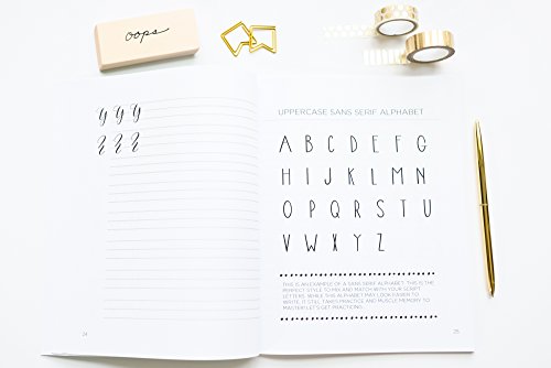 Lettering For Beginners: A Creative Lettering How To Guide With Alphabet Guides, Projects And Practice Pages