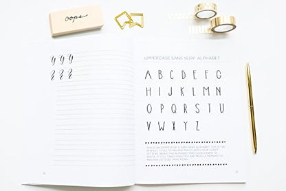 Lettering For Beginners: A Creative Lettering How To Guide With Alphabet Guides, Projects And Practice Pages