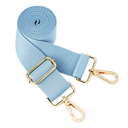 ZOOEASS Wide Shoulder Strap (Solid),Adjustable Replacement Belt Crossbody Canvas Bag Handbag - color: Blue