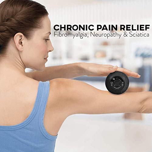 Rolling With It Vibrating Peanut Massage Ball, Deep Tissue, Black - color: Black
