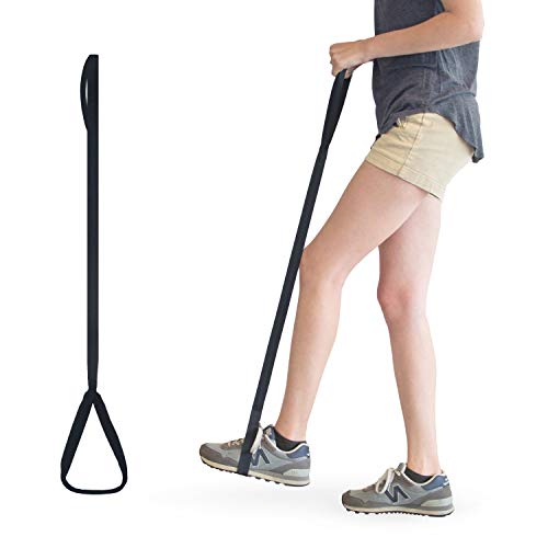 RMS Premium Leg Lifter with Hand Strap and Foot Loop, 42 Inch | Leg Lifter Strap, Helps lift a weak leg into bed, a wheelchair, chair or car without reaching down or using your hands - size: 42 Inch (Pack of 1)
