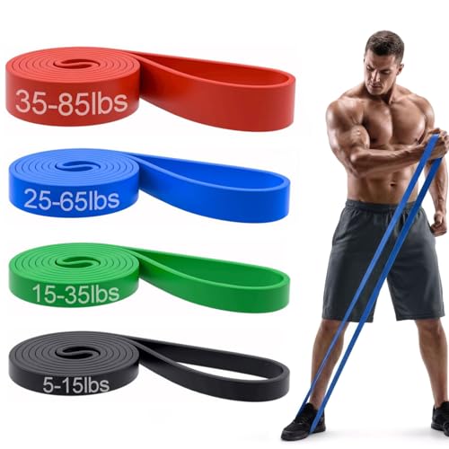 Pull Up Bands, Resistance Bands Set, Exercise Workout Bands for Men & Women, Ideal for Body Stretching, Physical Therapy and Muscle Training - color: Blue