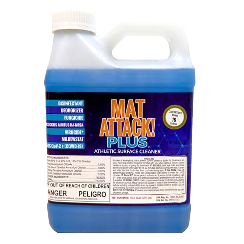 Dollamur Mat Attack! Wrestling Mat Cleaner, Rubber Floor Cleaner-Quart - size: 32 Fl Oz (Pack of 1)