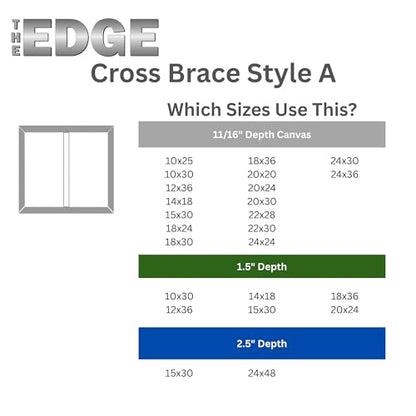 Creative Mark The Edge Deluxe Cotton 1-1/2" Deep Stretched Canvas for Painting, 15x30 Pack of 3, 14oz. Primed Weight, Universal Archival Priming, Medium Tooth, Hand-Stretched Canvas for Painters