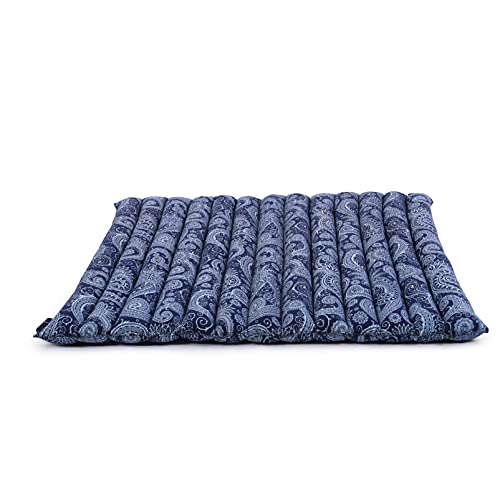 Leewadee Zabuton Seating Cushion – Square Floor Seat for Meditation Exercises, Light Yoga Mat Filled with Kapok - color: Cbt1 - Blue
