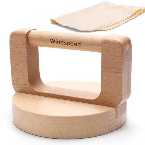 1+1 Pcs Block Printing Baren, Windspeed Wood Baren Printmaking Tool Supplies for Printing, Crafting, Scrapbooking, Linocut